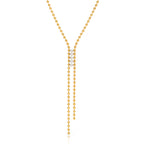 Pavé line necklace