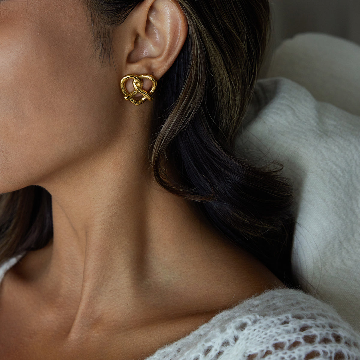 Boucles d'oreilles Bretzel Bites