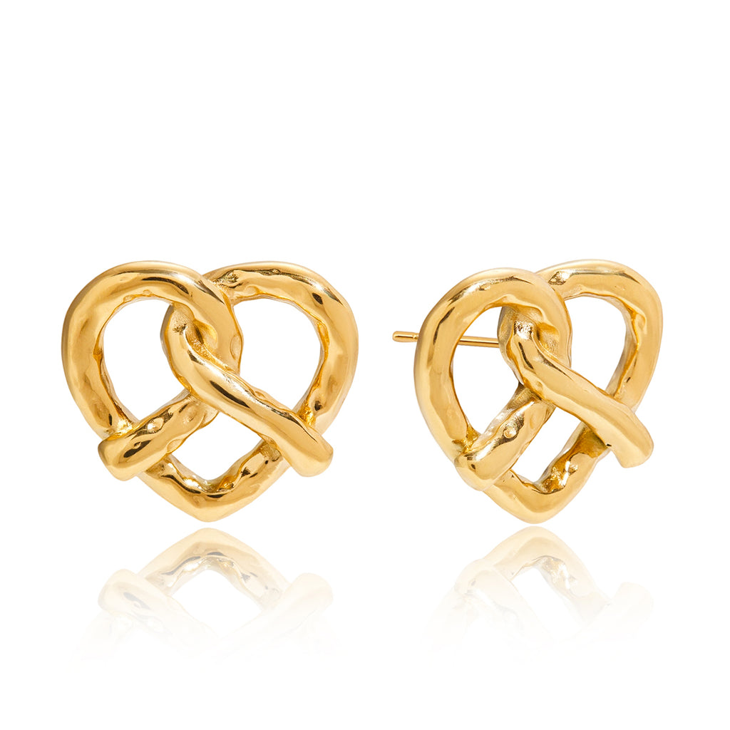 Pretzel bites earrings