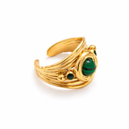 Bubble jade ring