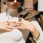 Bubble jade ring