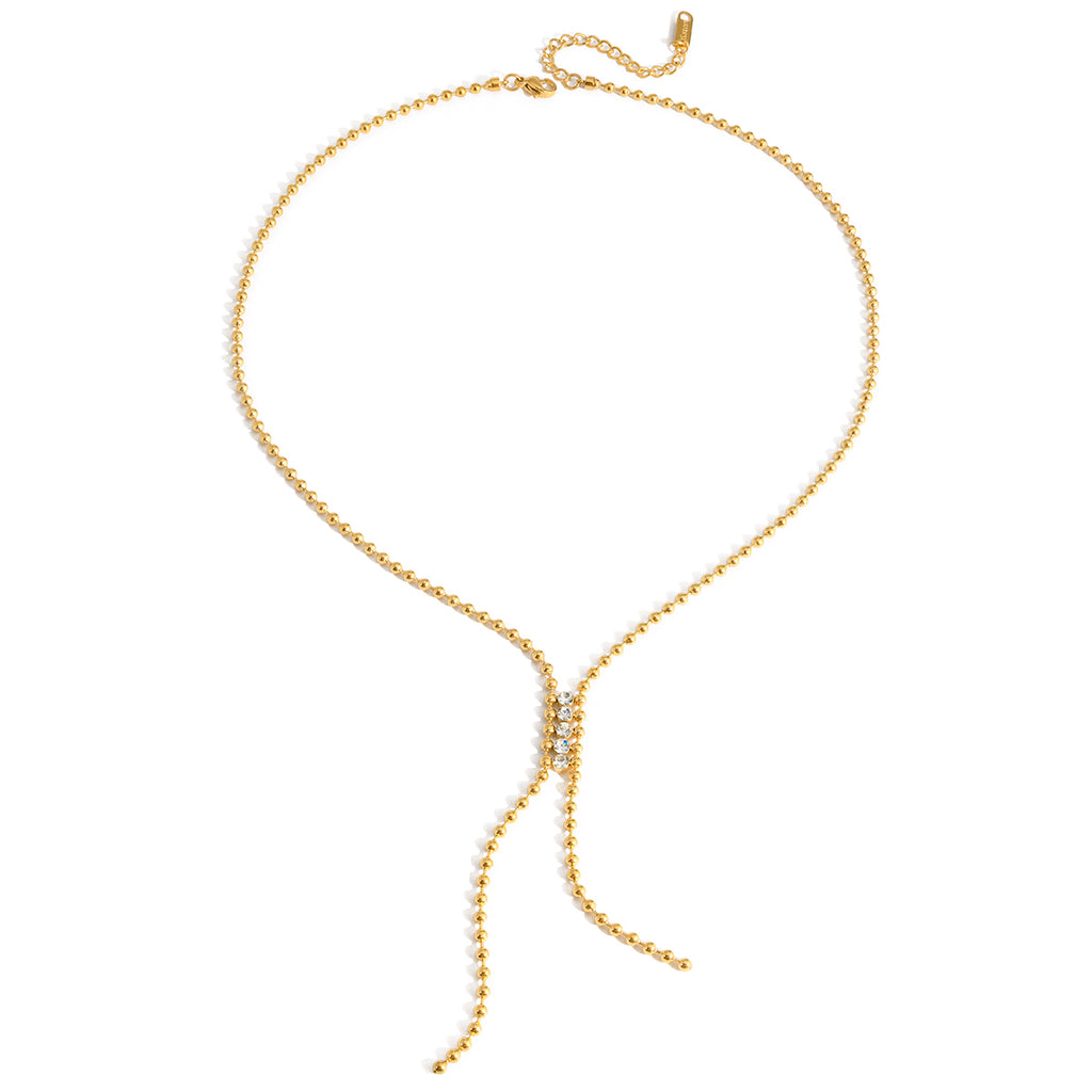 Pavé line necklace