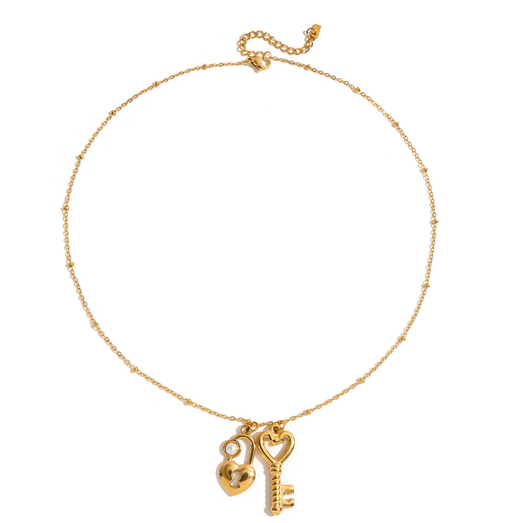 Collier avec cadenas de Cupidon