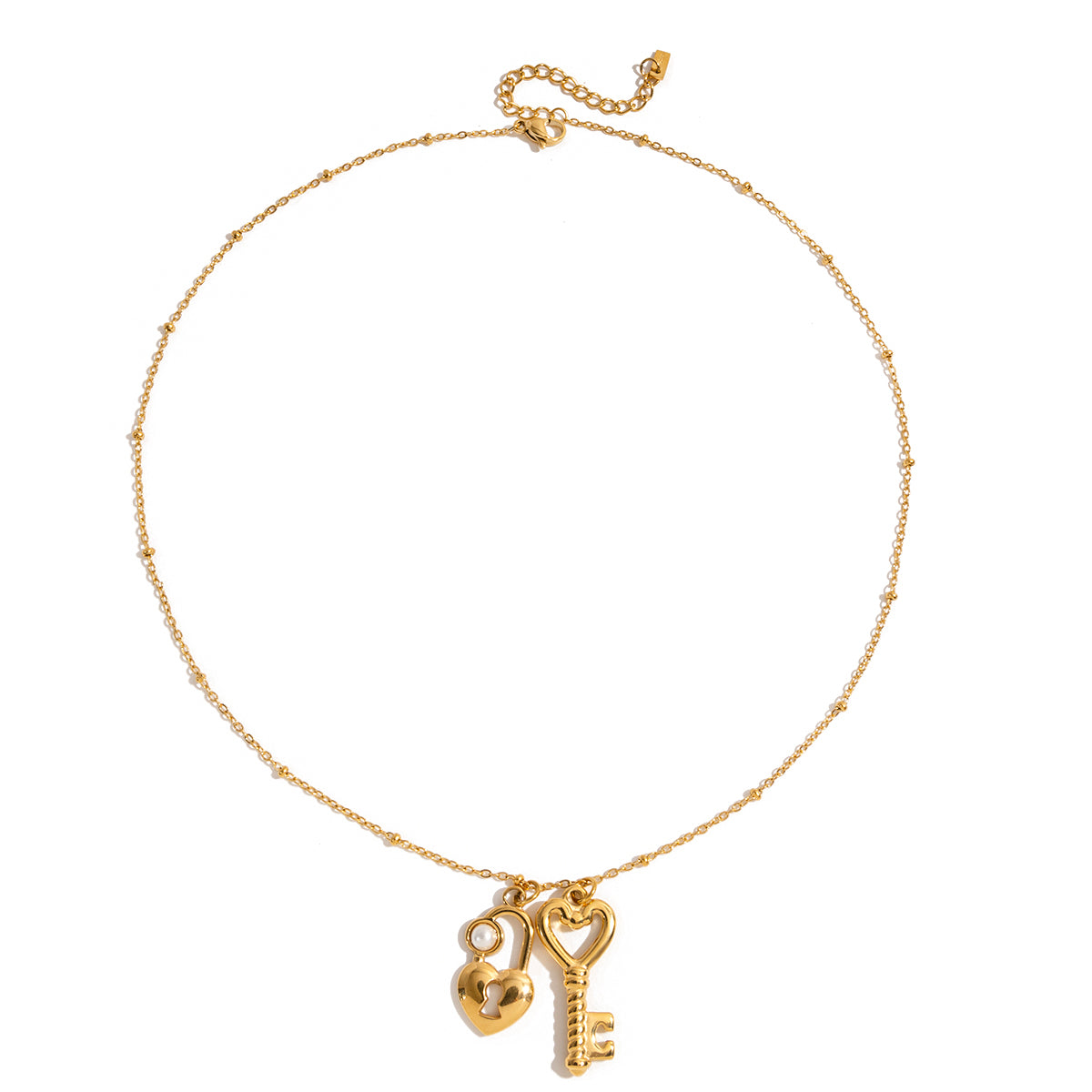 Collier avec cadenas de Cupidon