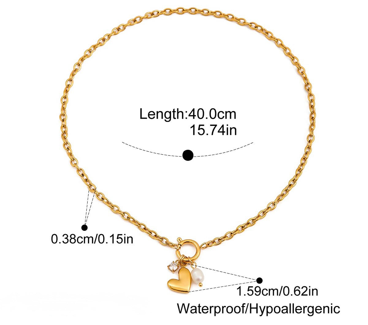 Collier de perles écrasées