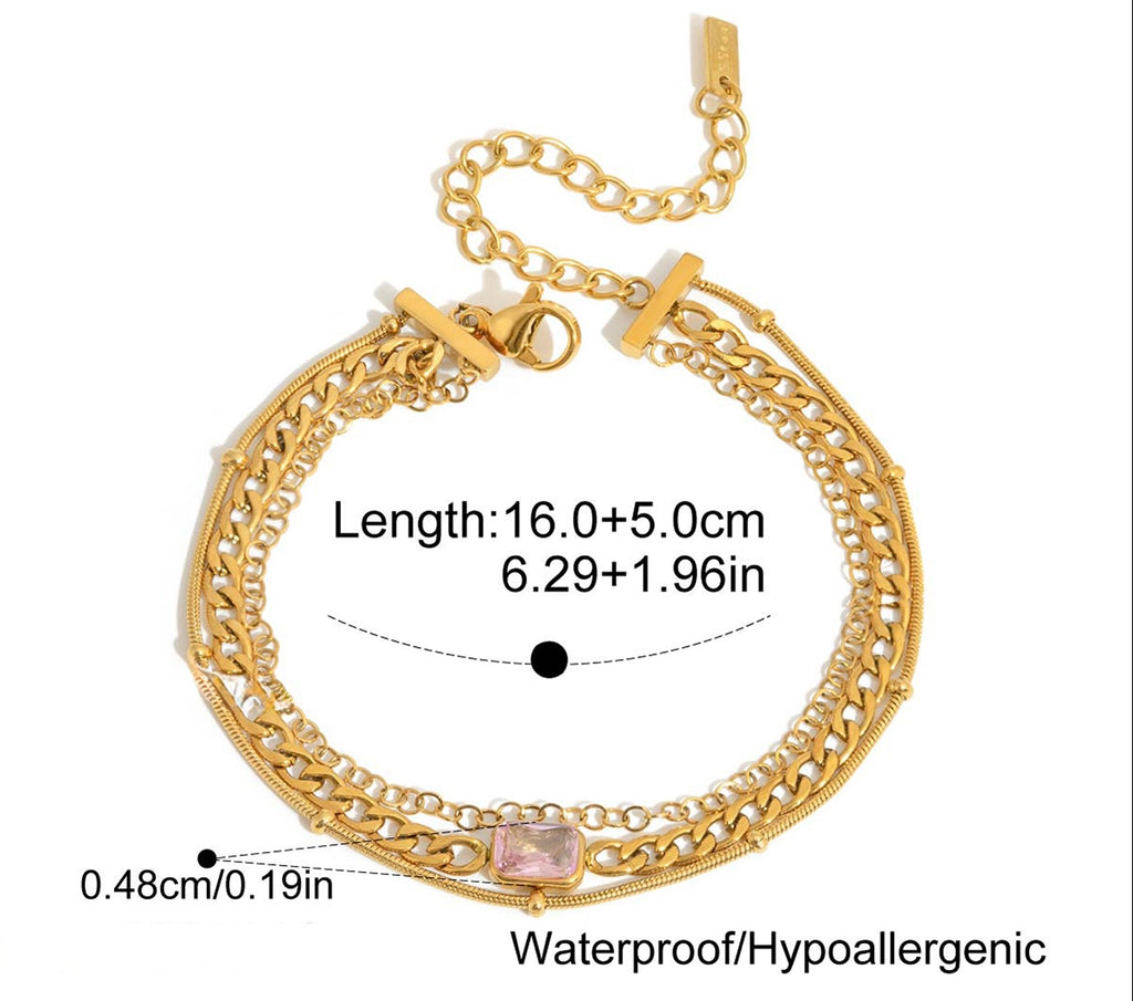 Roseline chain bracelet