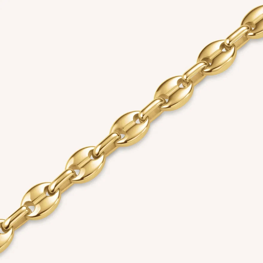 Coffee bean link chain