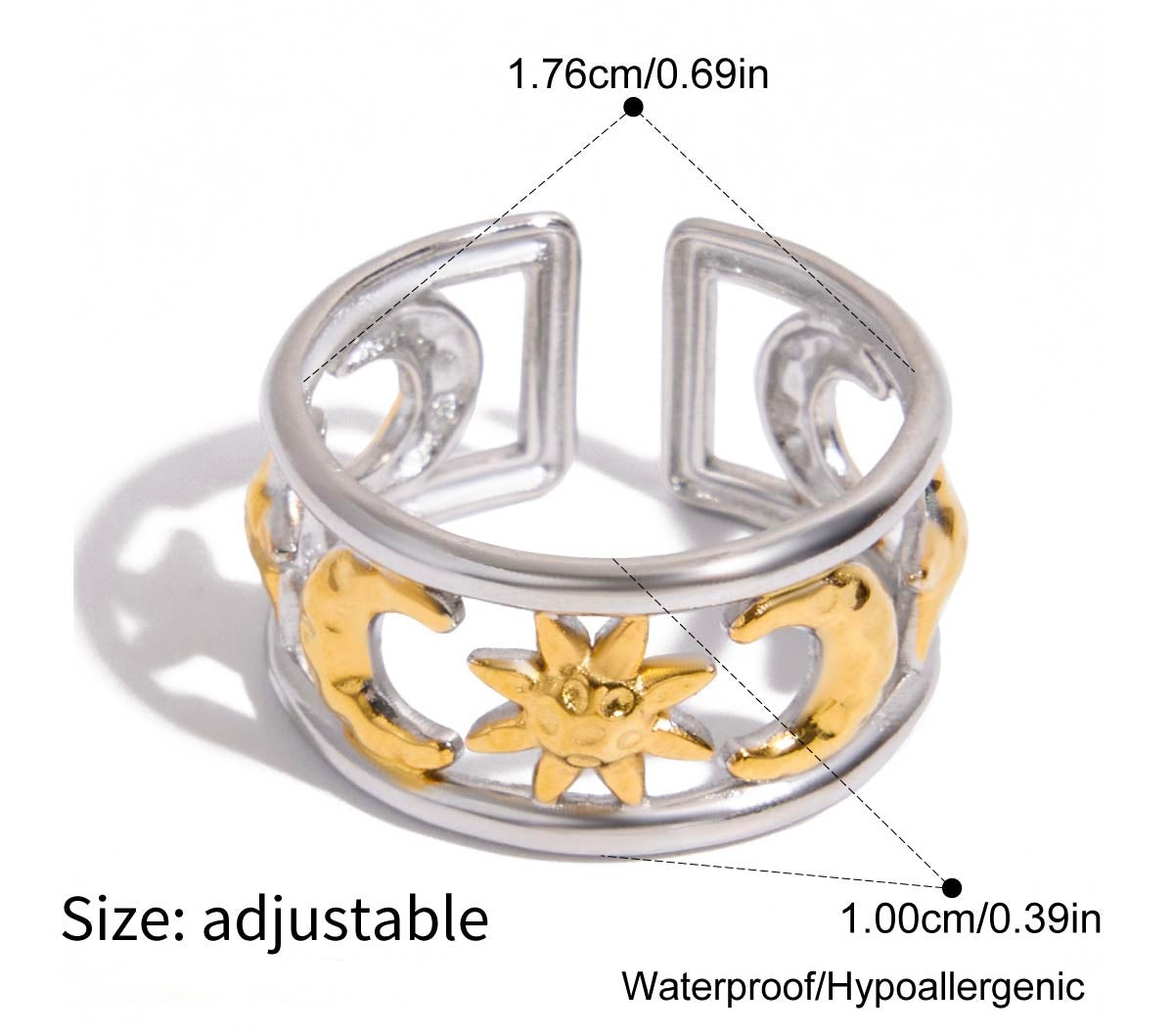 Bague à crête stellaire