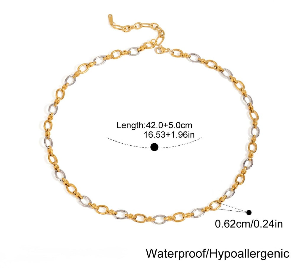 Bright link 4 necklace