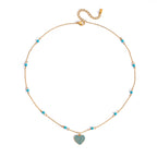 Blu Serenade Heartbeads