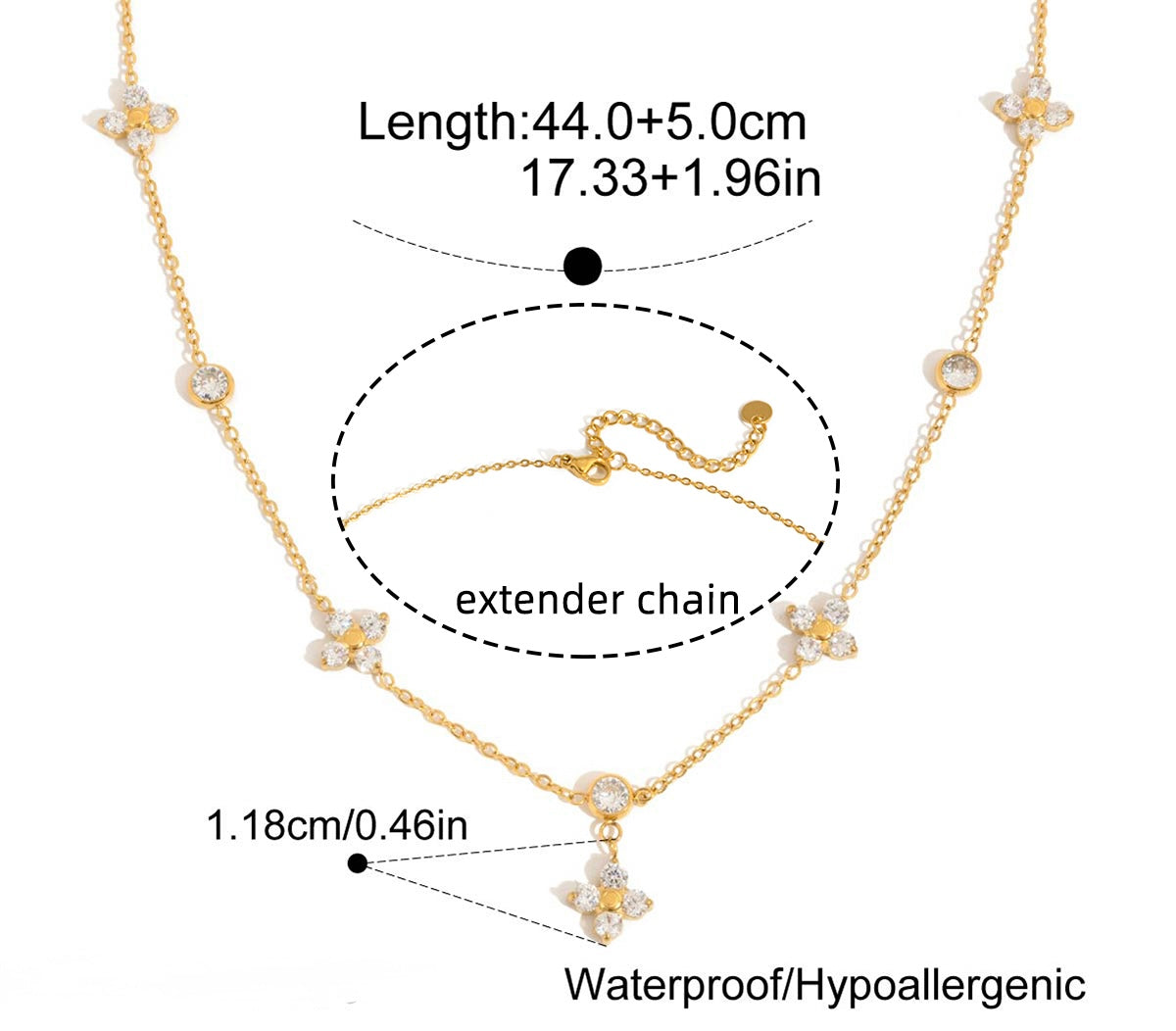 Fleur de Dia necklace