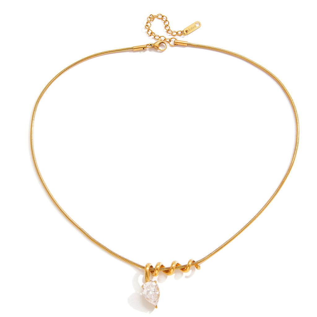 Crystal embrace necklace