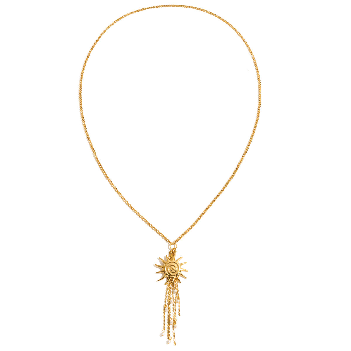 Collier sautoir soleil