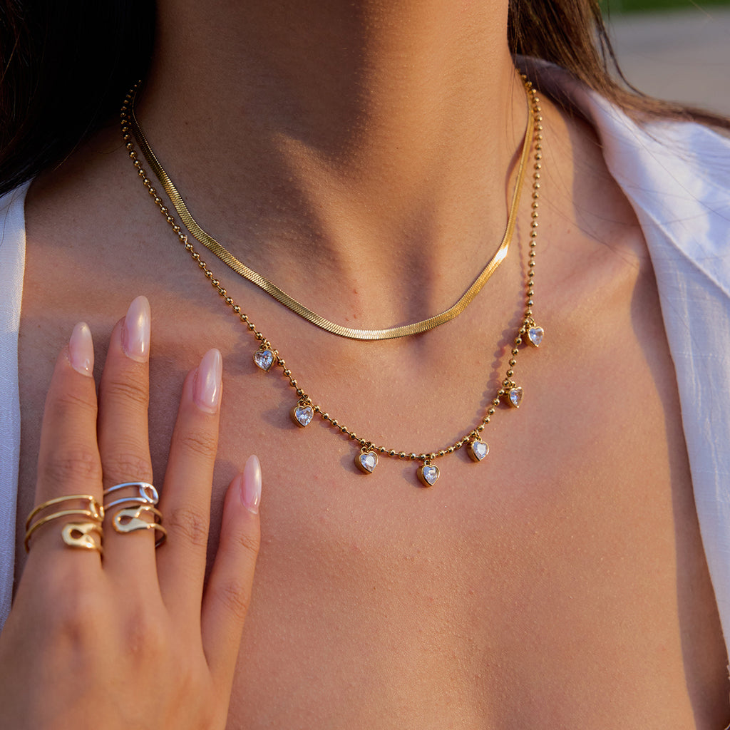 Heart spark necklace