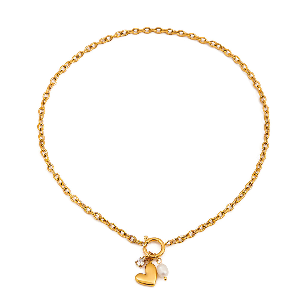 Collier de perles écrasées