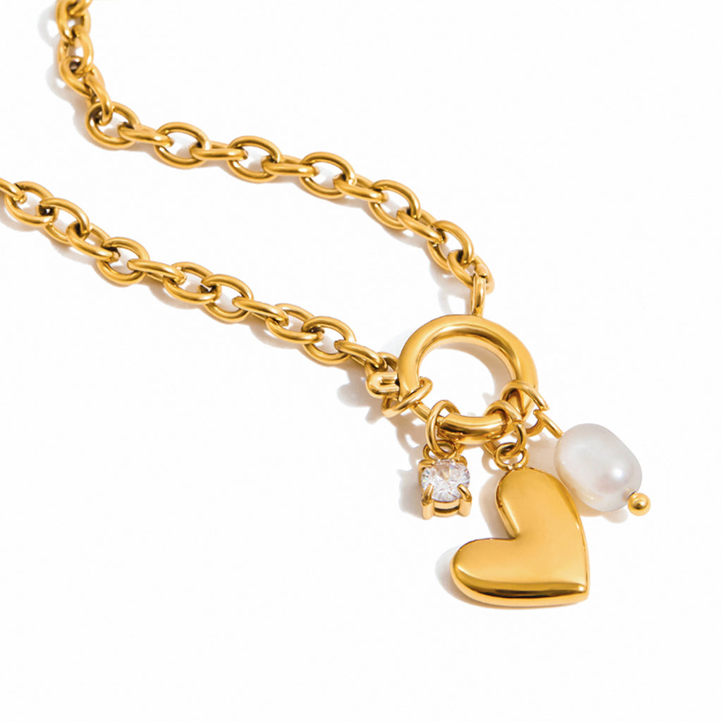 Collier de perles écrasées