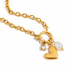 Collier de perles écrasées