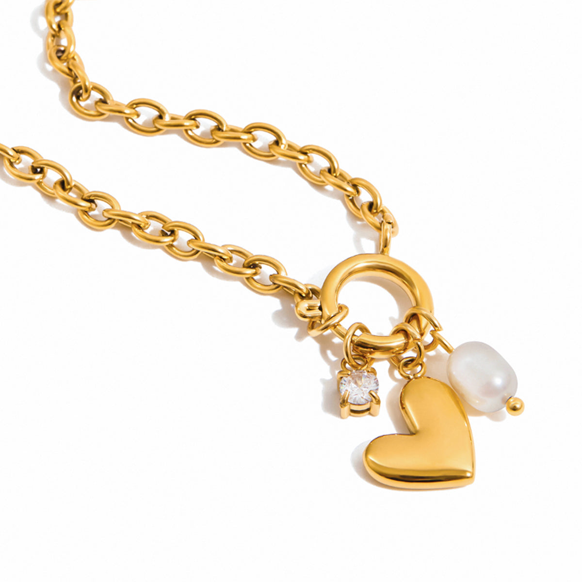 Collier de perles écrasées