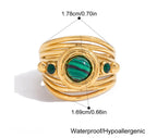 Bubble jade ring