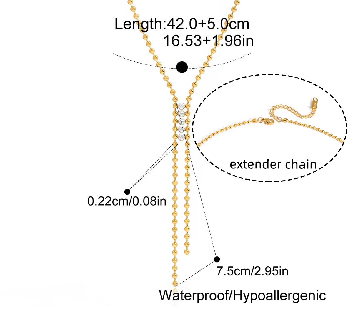 Collier à lignes pavées