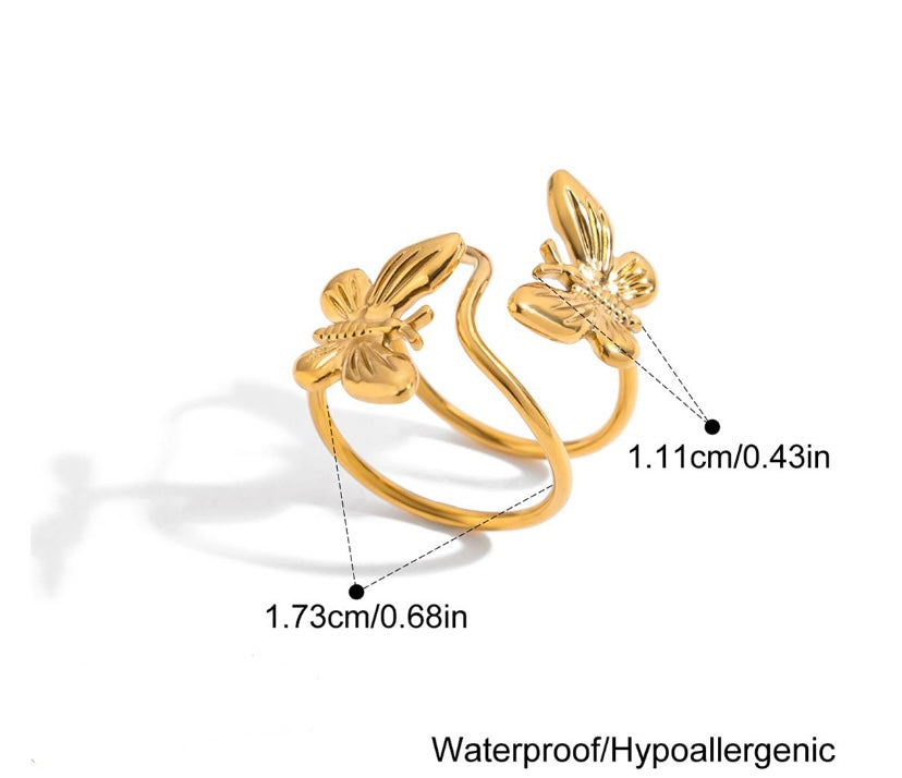 Papillon chic ring