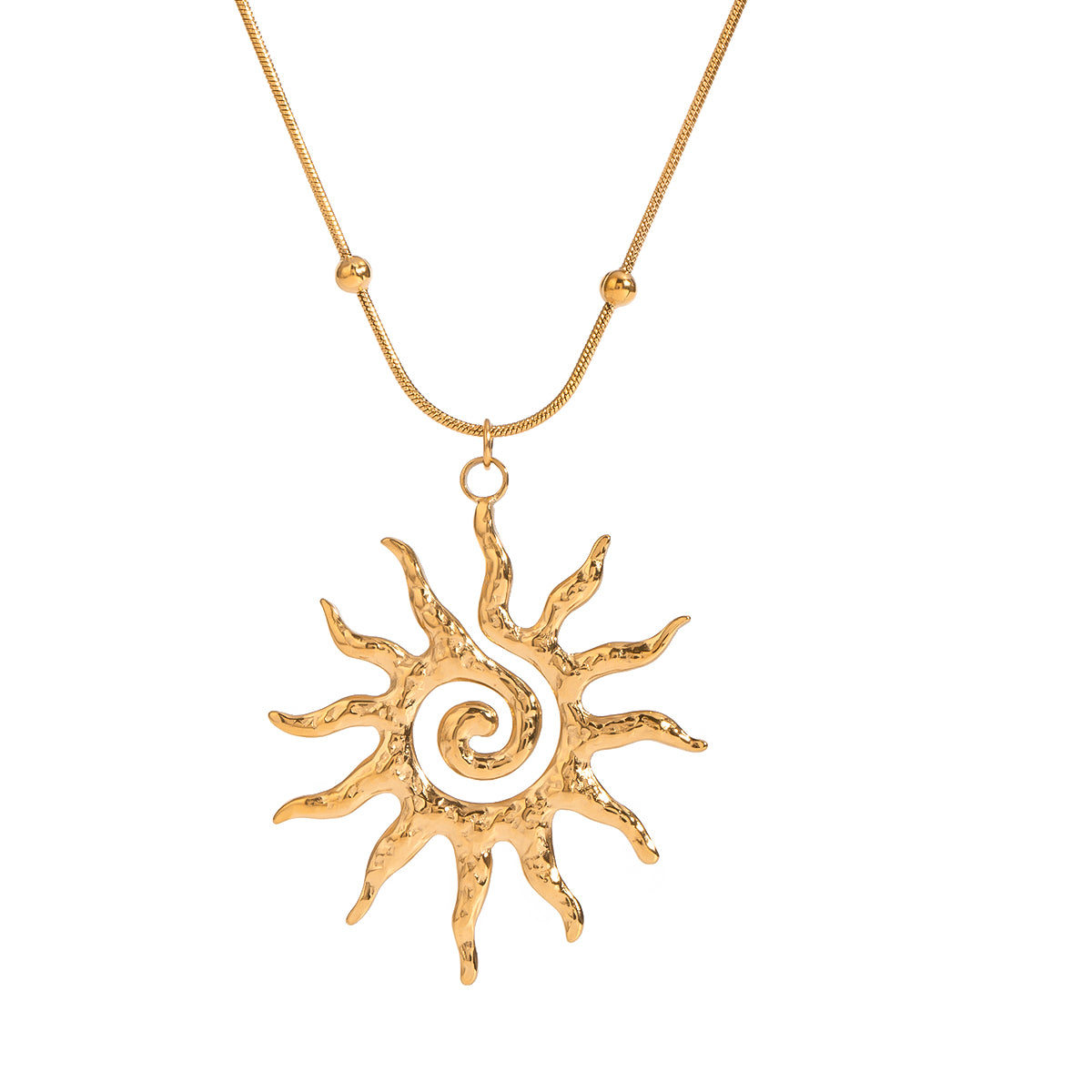Radiant flare necklace