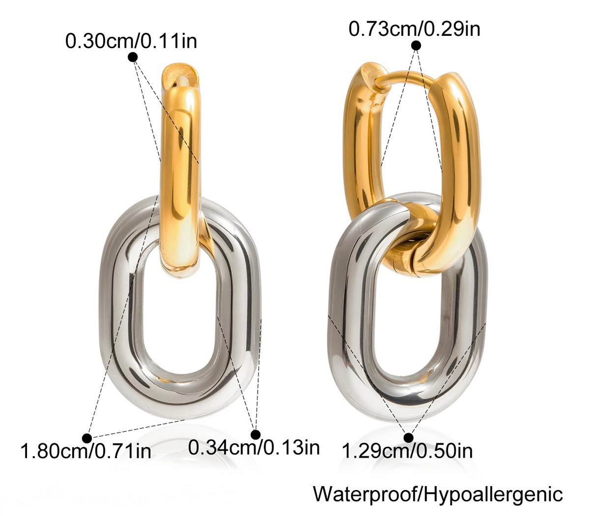 Boucles d'oreilles Duo Étoile