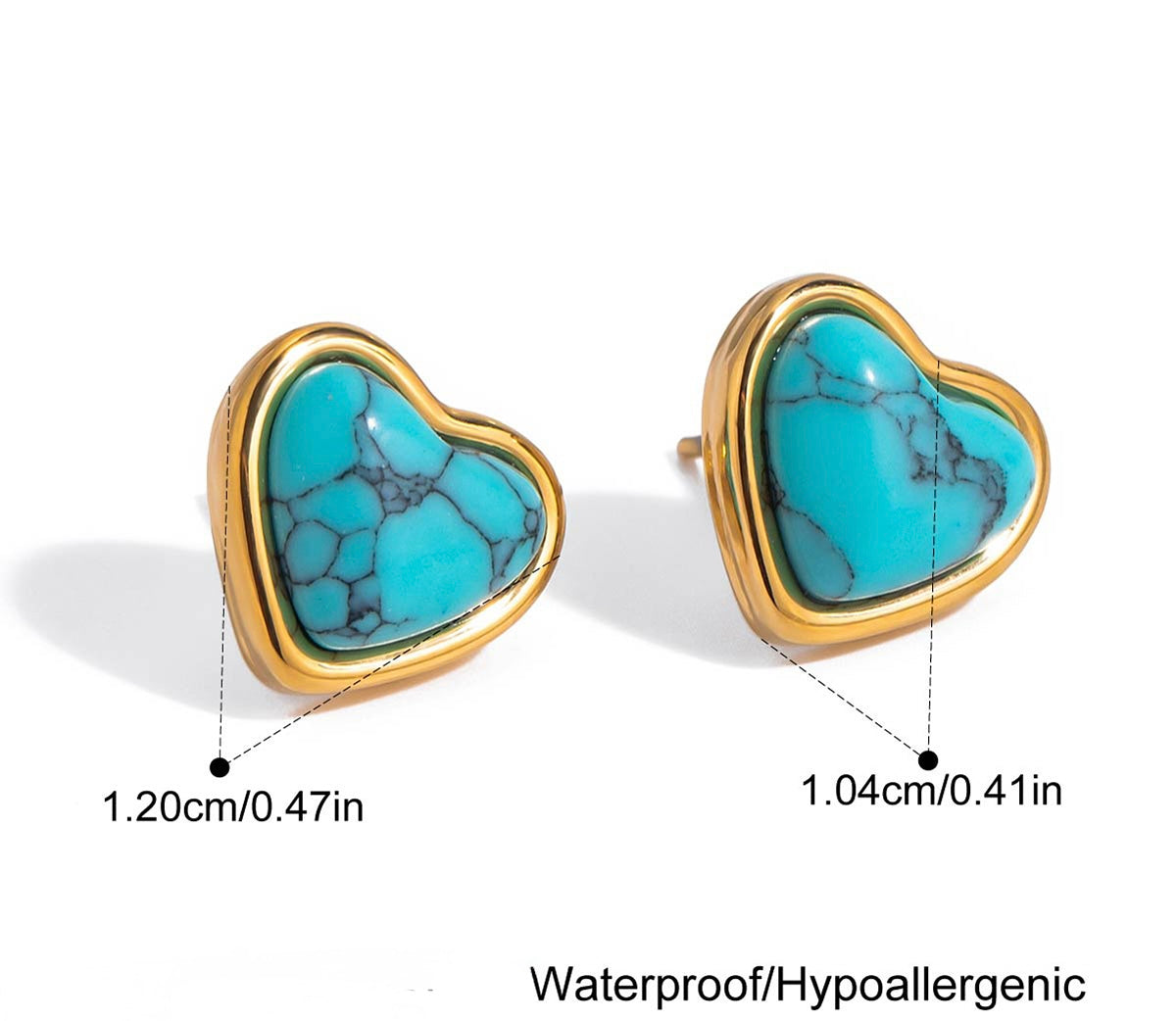 Clous d'oreilles Blu Serenade