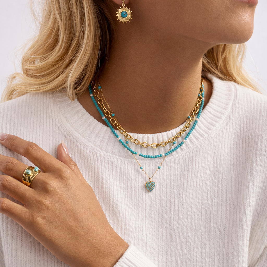 Collier de perles Blu Serenade