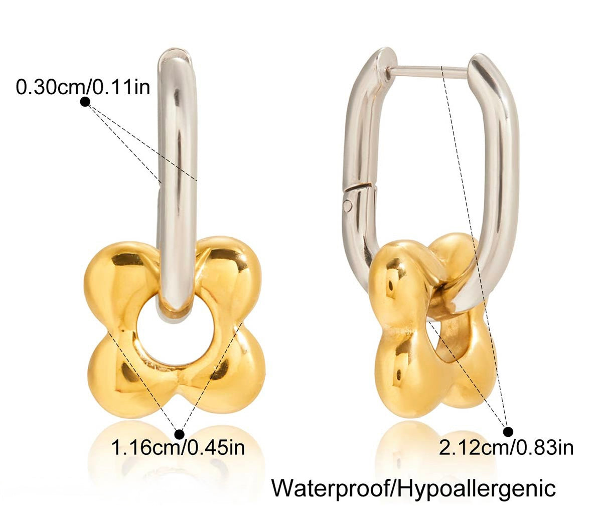 Boucles d'oreilles Duo Fleur