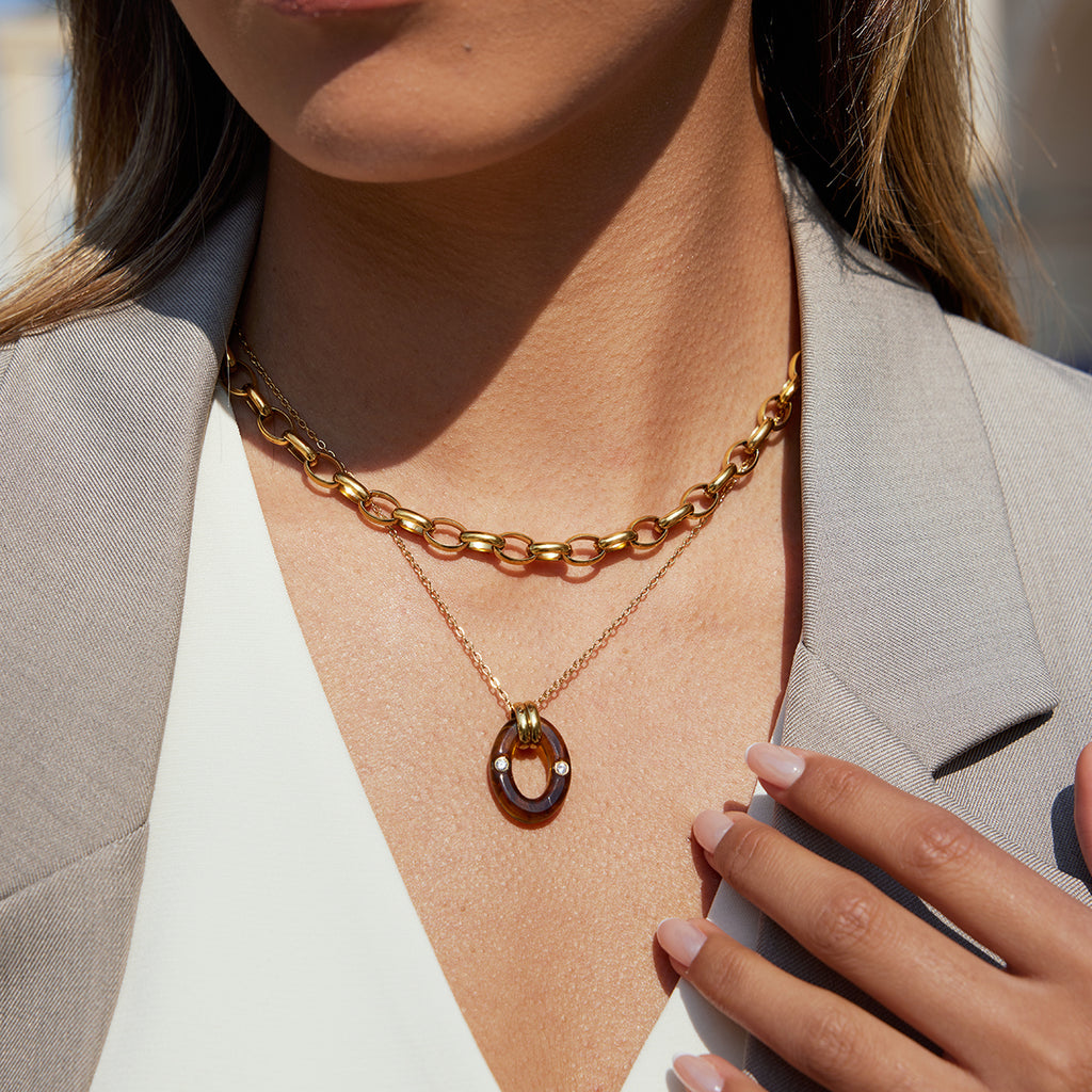 Pendentif Miel éclat
