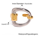 Stirrup Two-Tone Ring