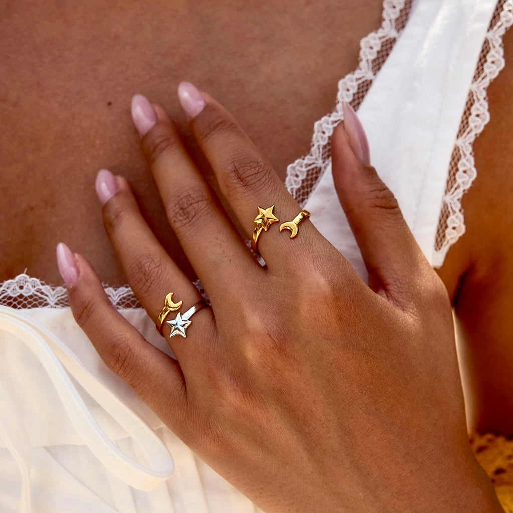 Cosmic duet ring
