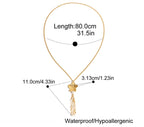 Bloom lariat necklace