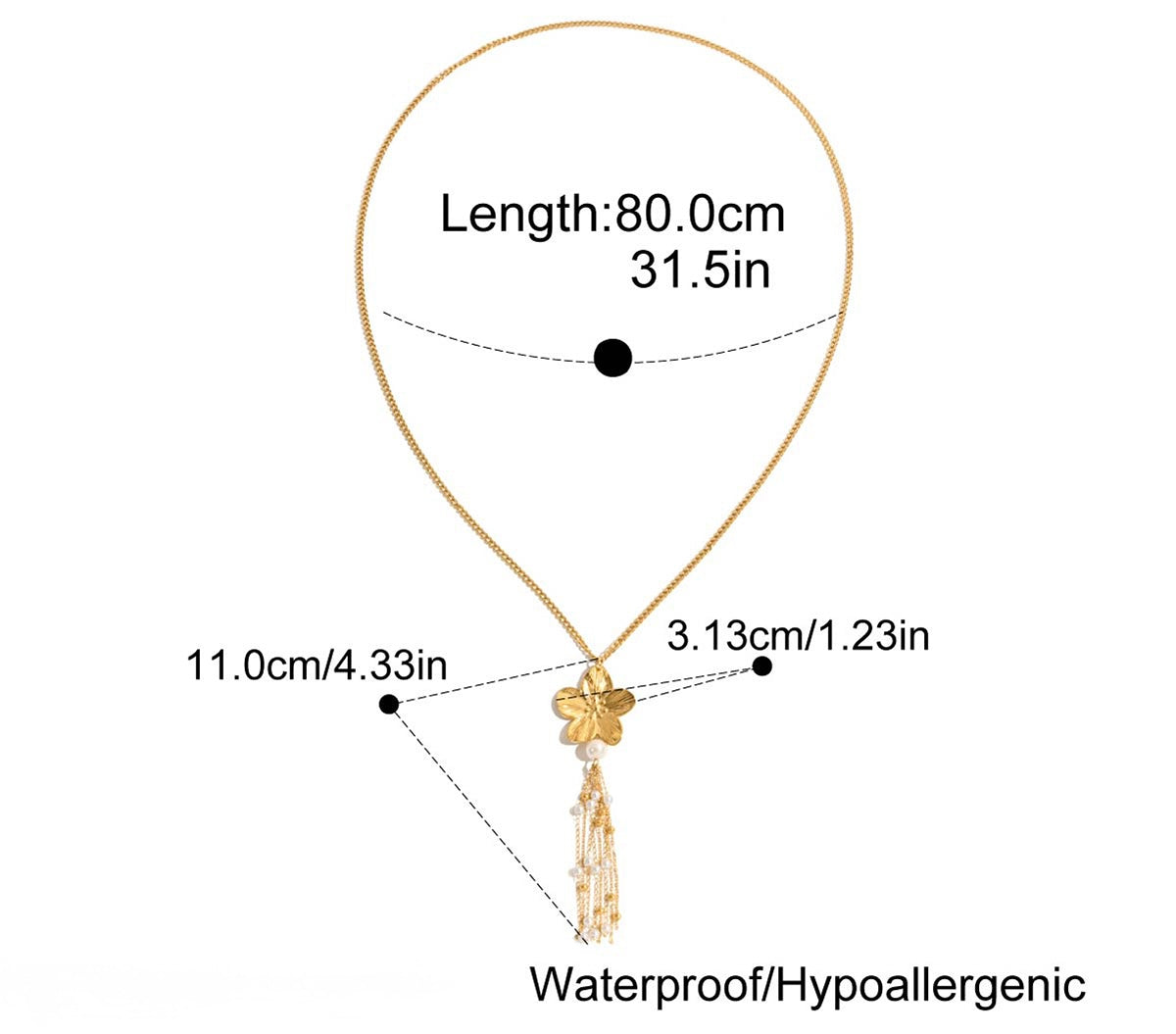 Collier lariat Bloom