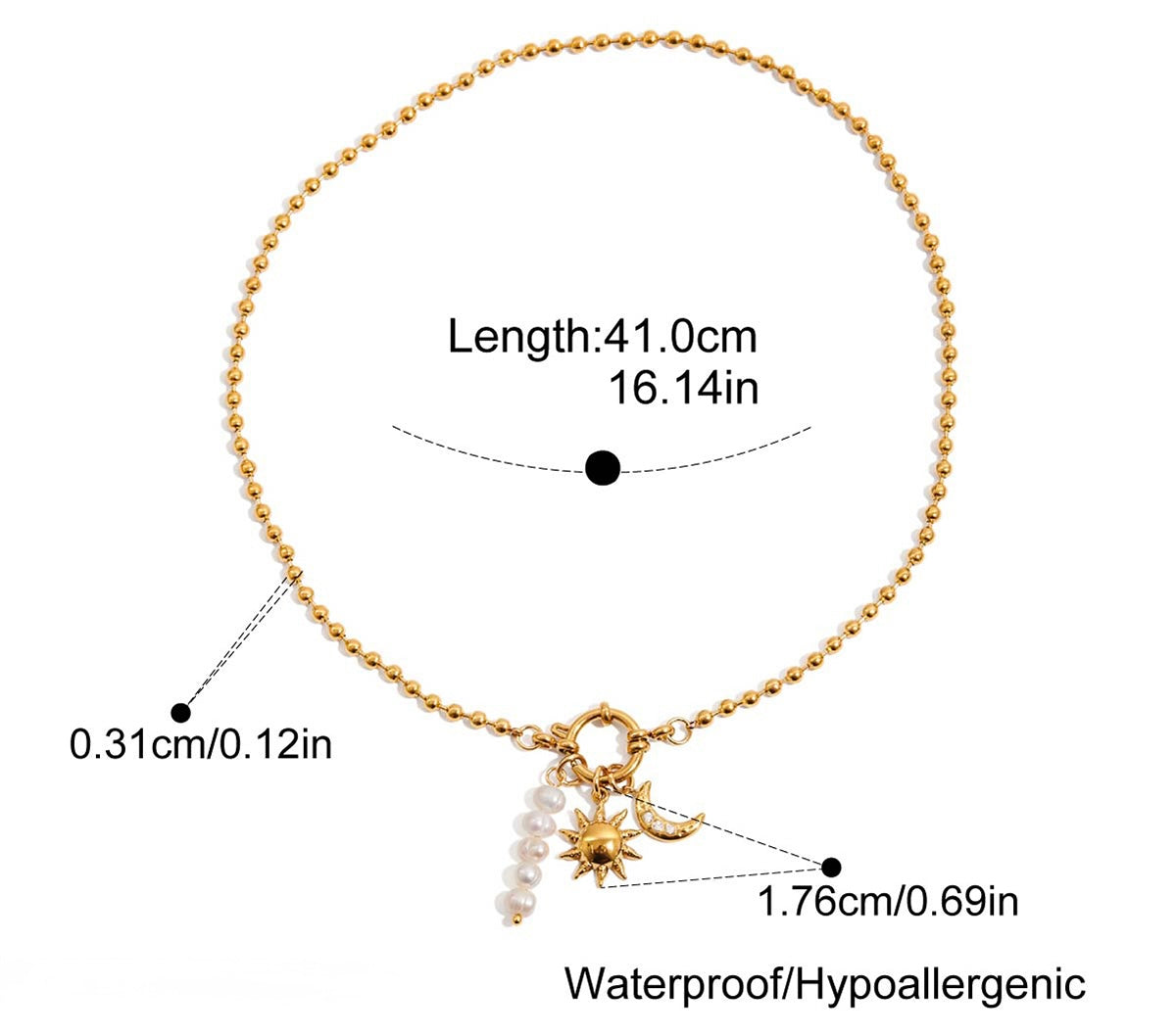 Collier à l'éclat céleste