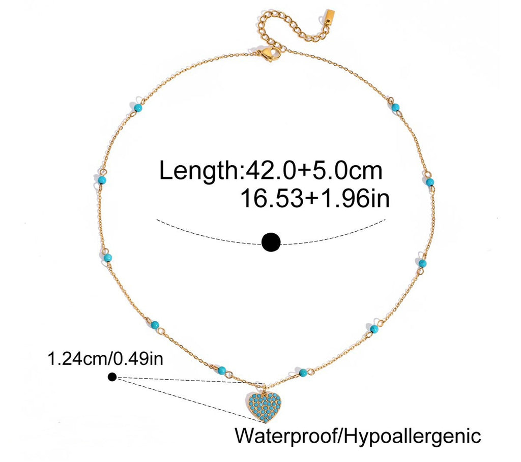 Blu Serenade Heartbeads