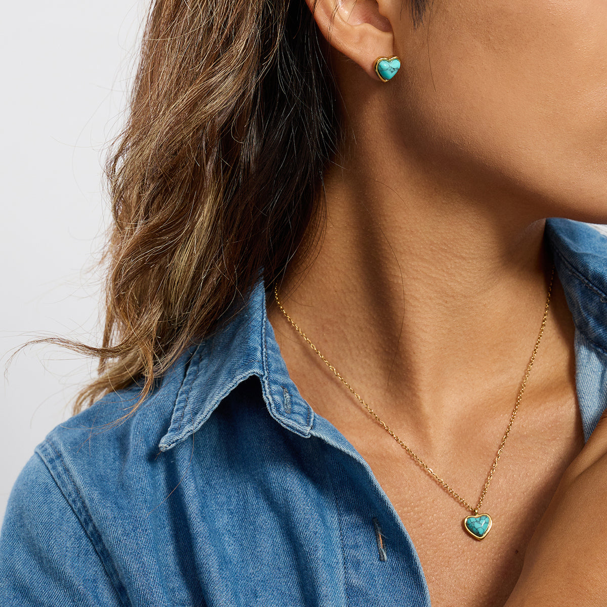 Clous d'oreilles Blu Serenade