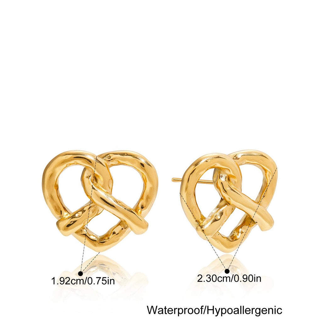 Pretzel bites earrings