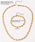 Coffee bean link chain