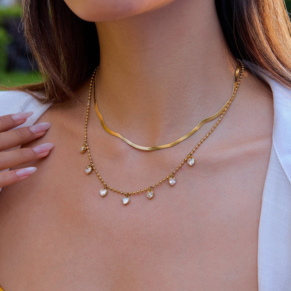 Heart spark necklace