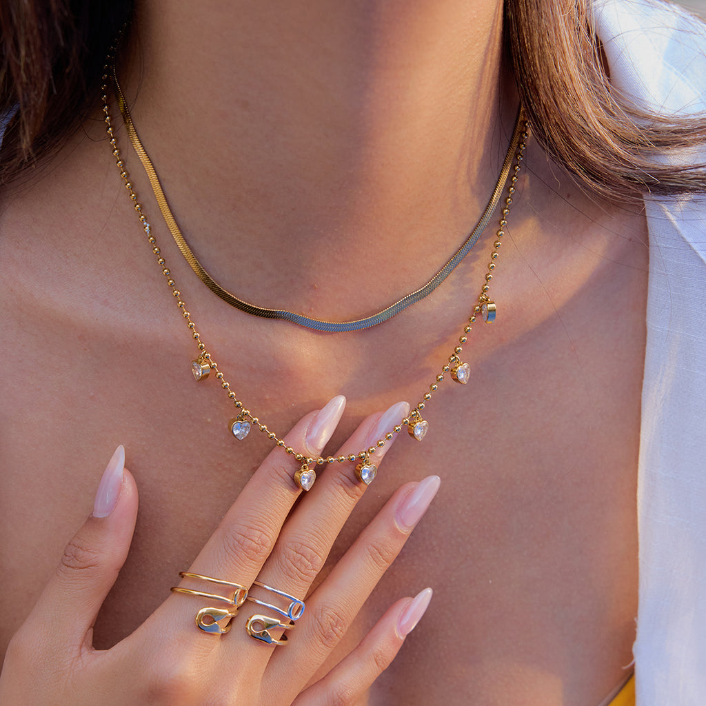 Heart spark necklace