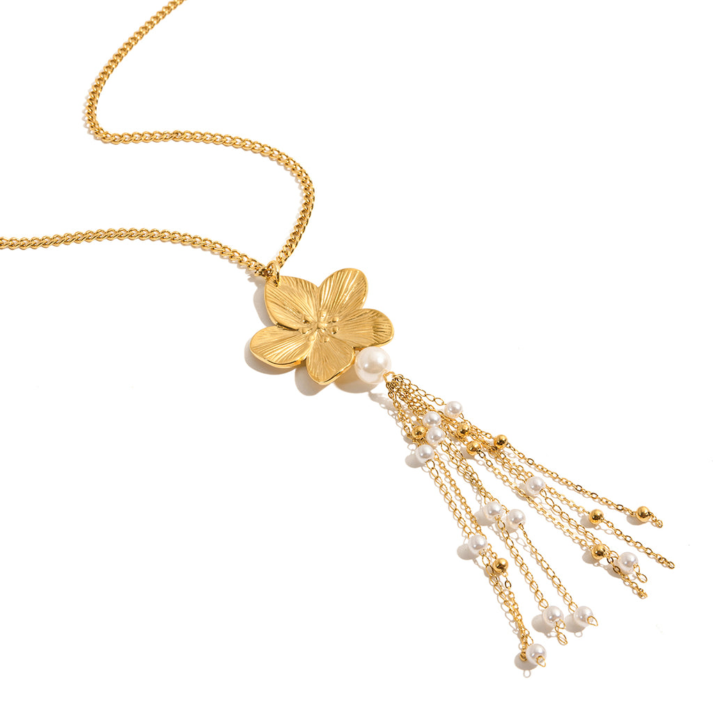 Bloom lariat necklace