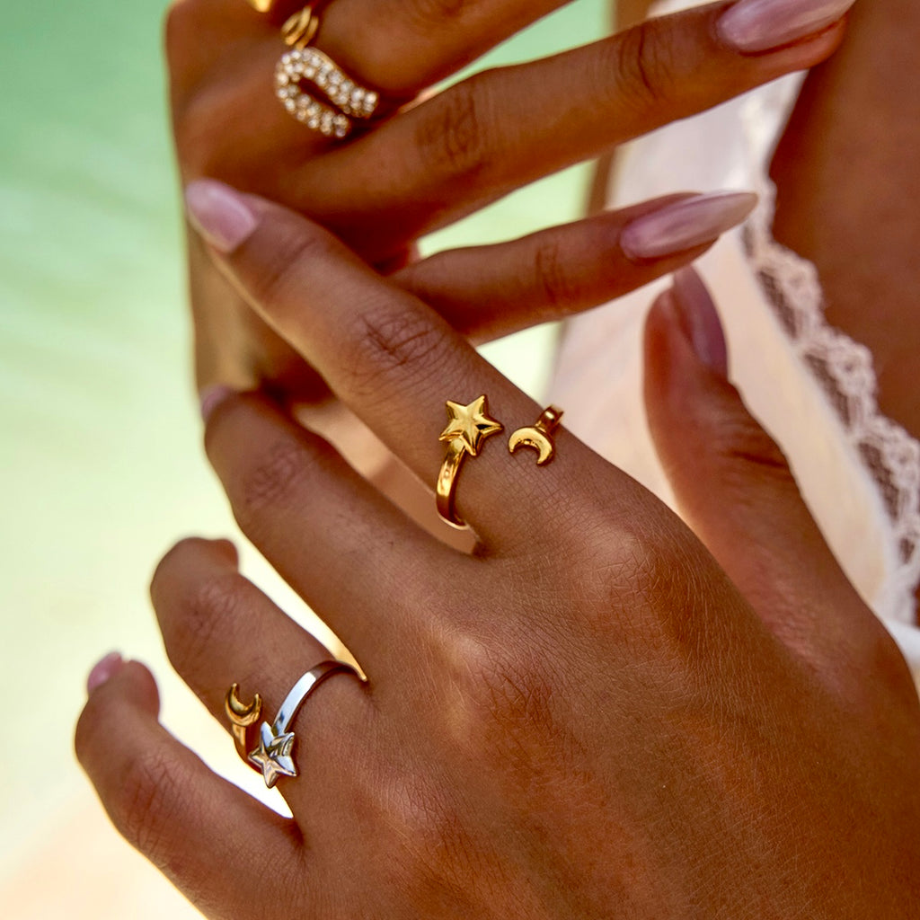 Cosmic duet ring