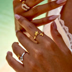 Cosmic duet ring