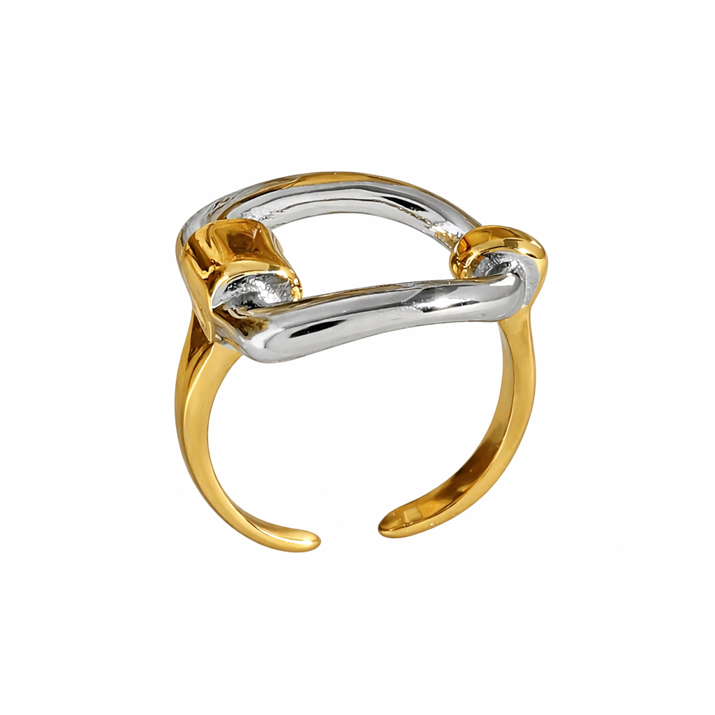 Stirrup Two-Tone Ring