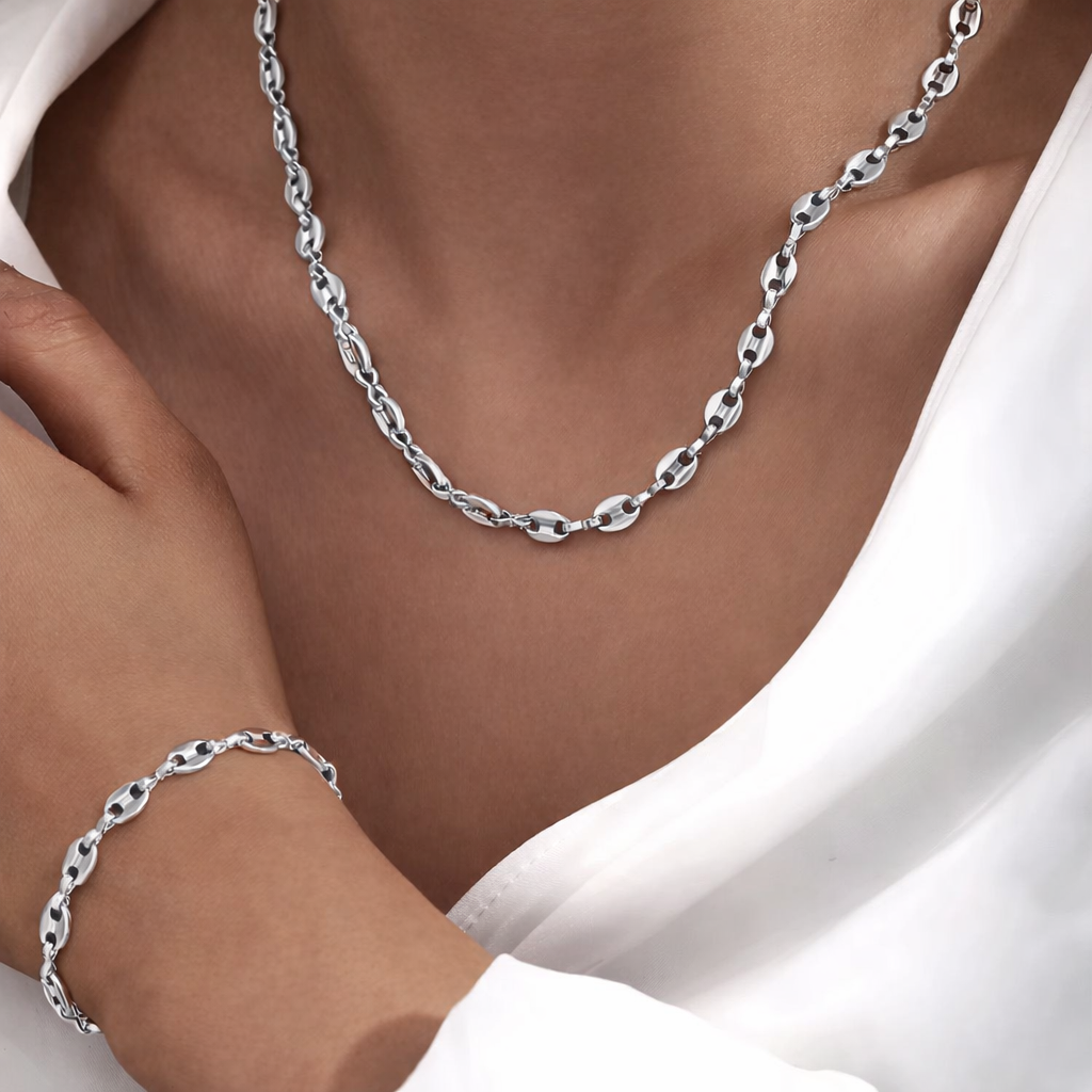 Coffee bean link chain